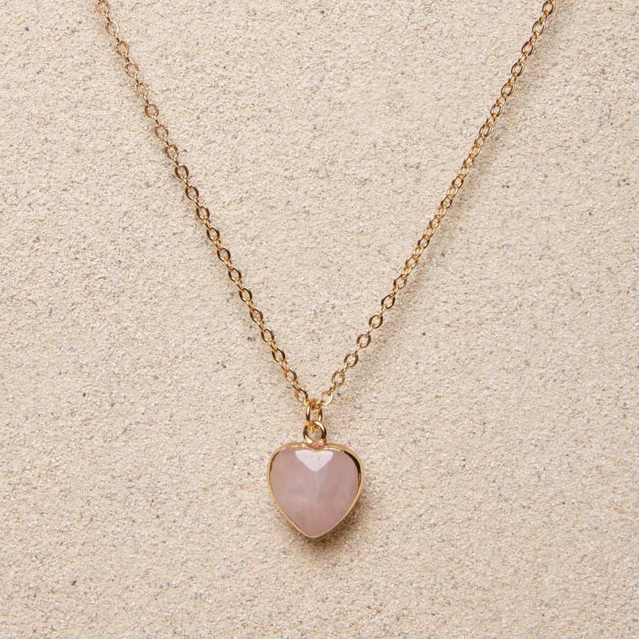 Celeste // Crystal Heart Necklace