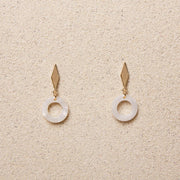 Toya // White Diamond Stud Earrings