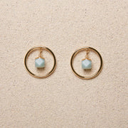 Lira // Amazonite Charm Earrings