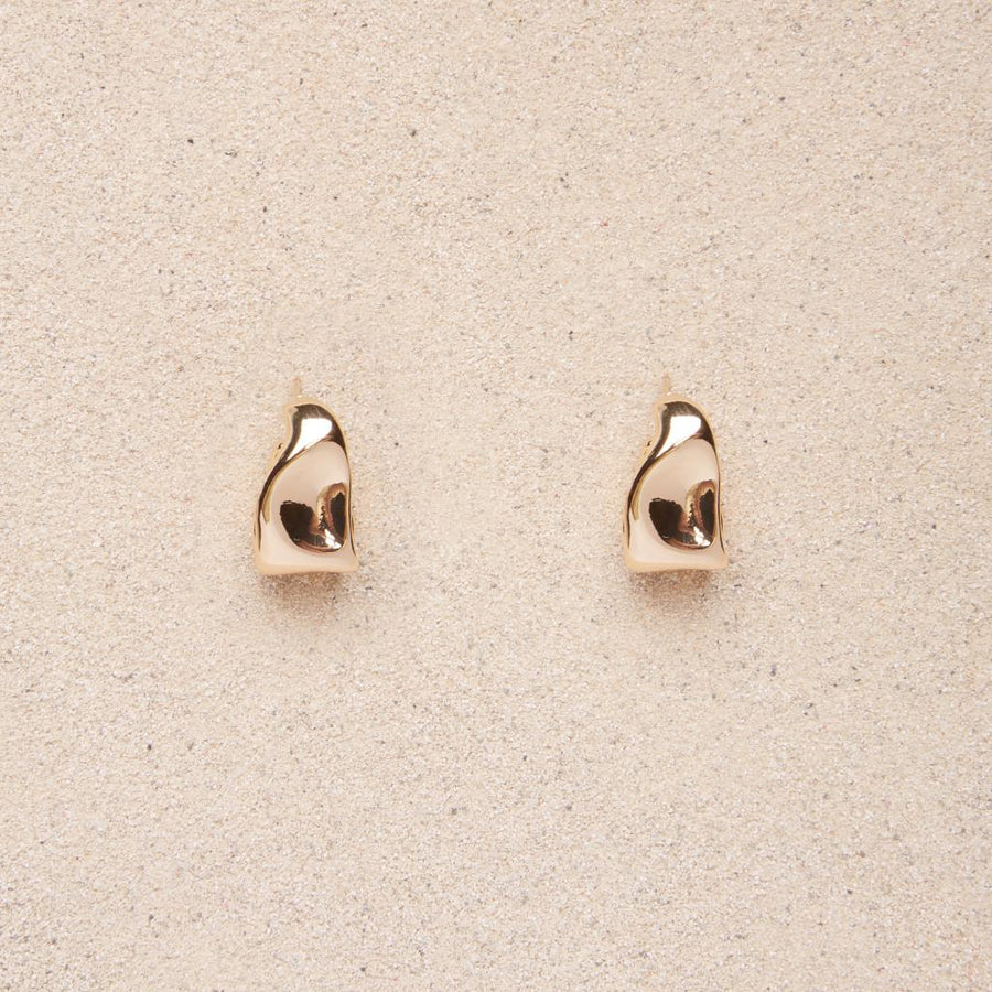 Capri // Hammered Wave Earrings