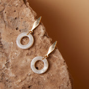 Toya // White Diamond Stud Earrings