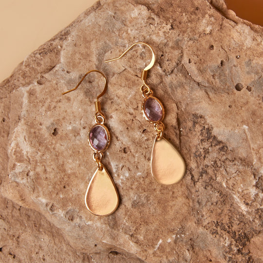 Finn // Glass Charm Earrings