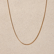 Maeve // Gold Box Chain Layering Necklace