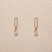 Skye // Rose Quartz Earrings