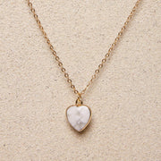 Celeste // Crystal Heart Necklace