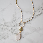 Cherice // Quartz & Labradorite Necklace
